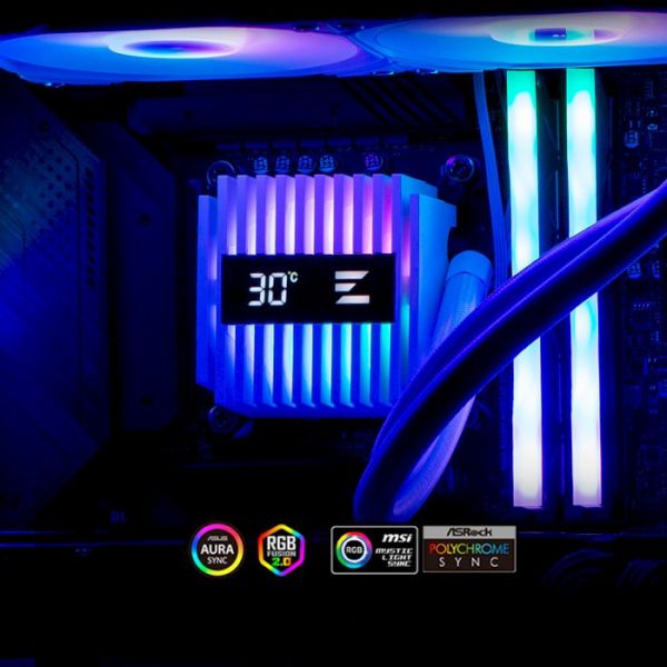Водяне охолодження Zalman Alpha 2 A36 ARGB White (ALPHA2A36WHITE)