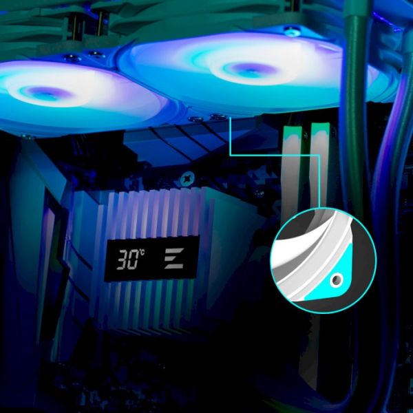 Водяное охлаждение Zalman Alpha 2 A36 ARGB Black (ALPHA2A36BLACK)