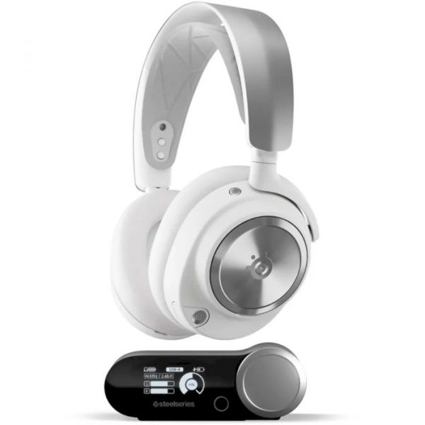 Комп'ютерна гарнітура SteelSeries Arctis Nova Pro Wireless White (61524)