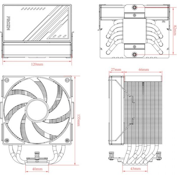 Повітряне охолодження ID-Cooling Frozn A610 ARGB