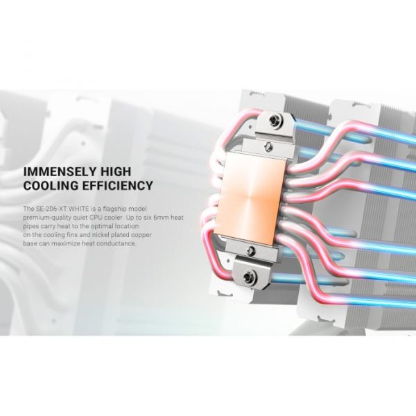 Повітряне охолодження ID-Cooling SE-206-XT White