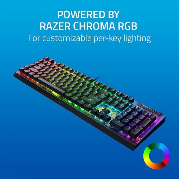 Клавіатура Razer BlackWidow V4 X Yellow Switch FORTNITE (RZ03-04703600-R3M1)