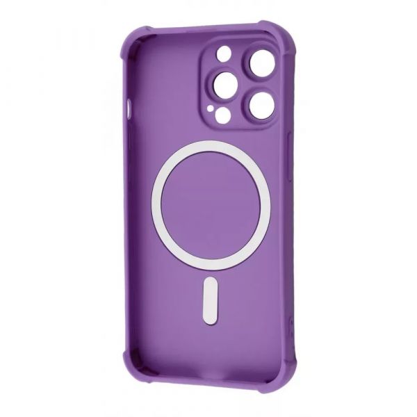 Чехол Silk Touch Case with Magnetic Ring iPhone 15 Pro (purple) 55464