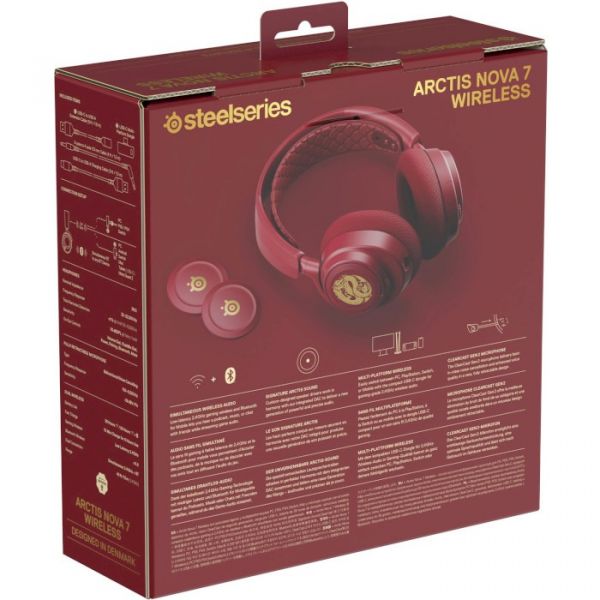 Комп'ютерна гарнітура SteelSeries Arctis Nova 7 Wireless Dragon Edition (61557)