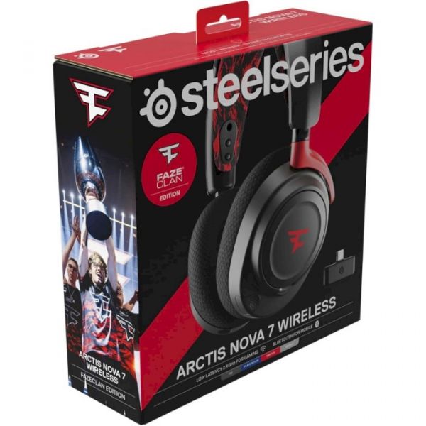 Комп'ютерна гарнітура SteelSeries Arctis Nova 7 Wireless Faze Clan (61556)