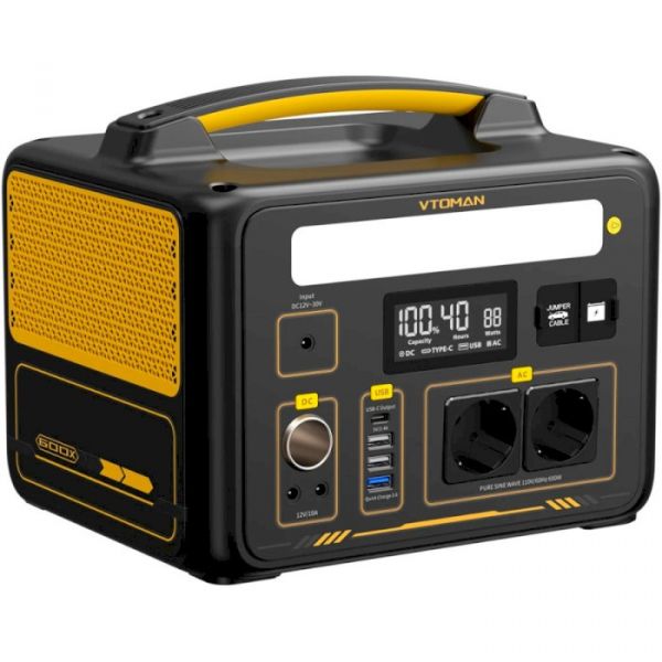 Зарядна станція Vtoman Jump 600X PB-20 (299 Вт/г) 600W LiFePo4