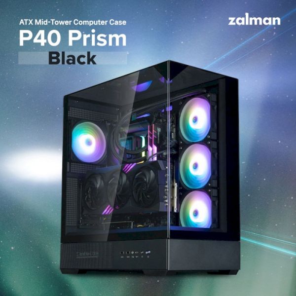 Корпус Zalman P40 Prism Black (P40PRISMBLACK)