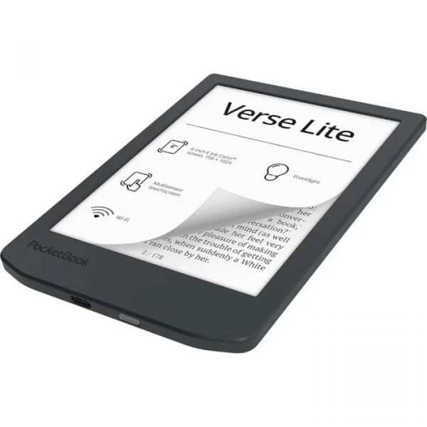 Електронна книга з підсвічуванням PocketBook 619 Verse Lite Midnight Grey (PB619-T-WW)