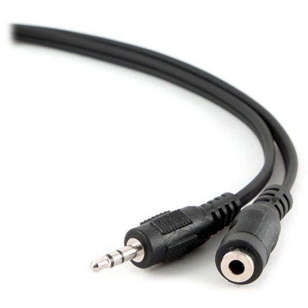Аудіо-кабель Cablexpert 3.5 мм - 3.5 мм (M/F), 2 м, Black (CCA-423-2M)