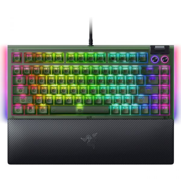 Клавіатура RAZER BlackWidow V4 75%, Phantom Green (RZ03-05003300-R3M1)