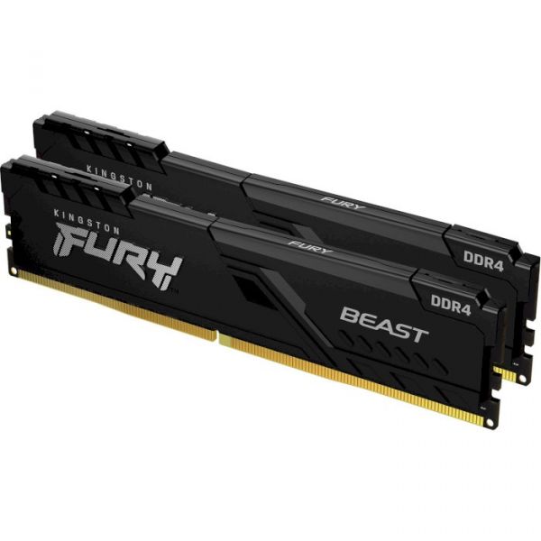Модуль пам'яті KINGSTON FURY Beast DDR4 3200MHz 32GB Kit 2x16GB Black (KF432C16BB1K2/32WP)