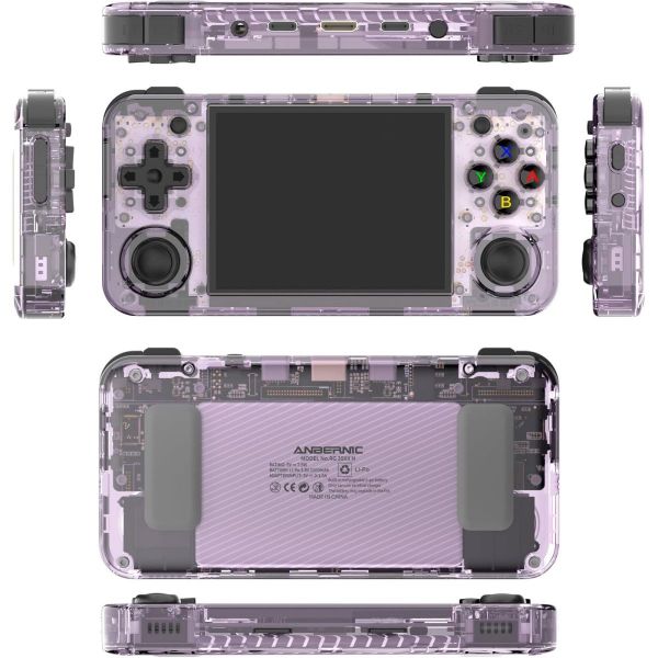 Портативна ігрова приставка Anbernic RG 35XXH 64GB Transparent Purple