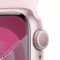 Apple Watch Series 9 GPS 45mm Pink Aluminum Case w. Light Pink Sport Band - M/L (MR9H3)