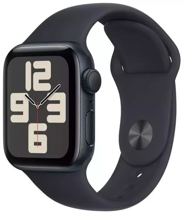 Apple Watch SE 2 GPS 44mm Midnight Aluminium Case with Midnight Sport Band S/M (MRE73)