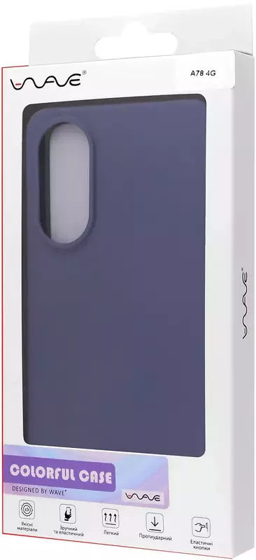 Чехол WAVE Colorful Case (TPU) Oppo A78 4G  lavender gray