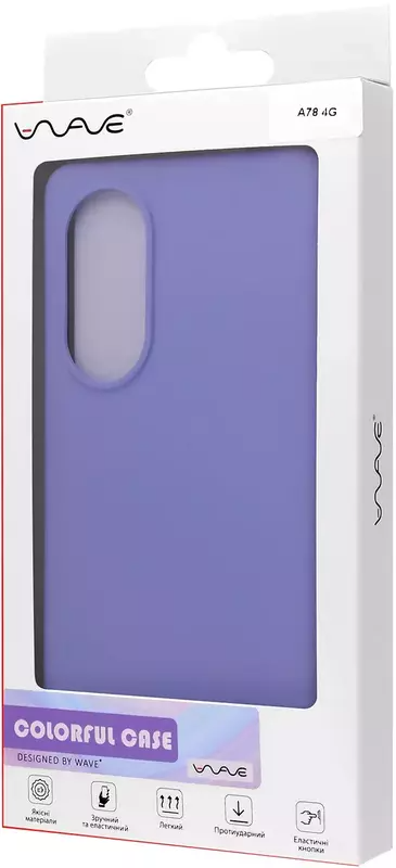 Чохол WAVE Colorful Case (TPU) Oppo A78 4G  light purple