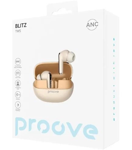 Навушники TWS Proove Blitz TWS with ANC (beige)