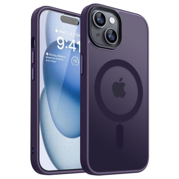 Чохол WAVE Matte Insane Case with Magnetic Ring iPhone 15 (deep purple)