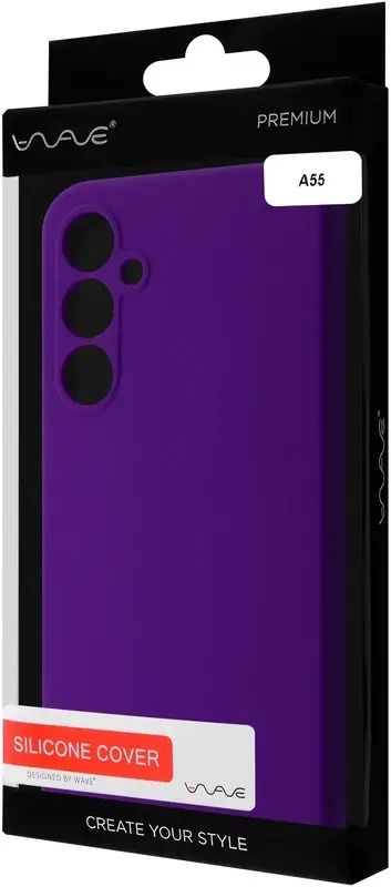Чехол WAVE Full Silicone Cover Samsung Galaxy A55  dark purple