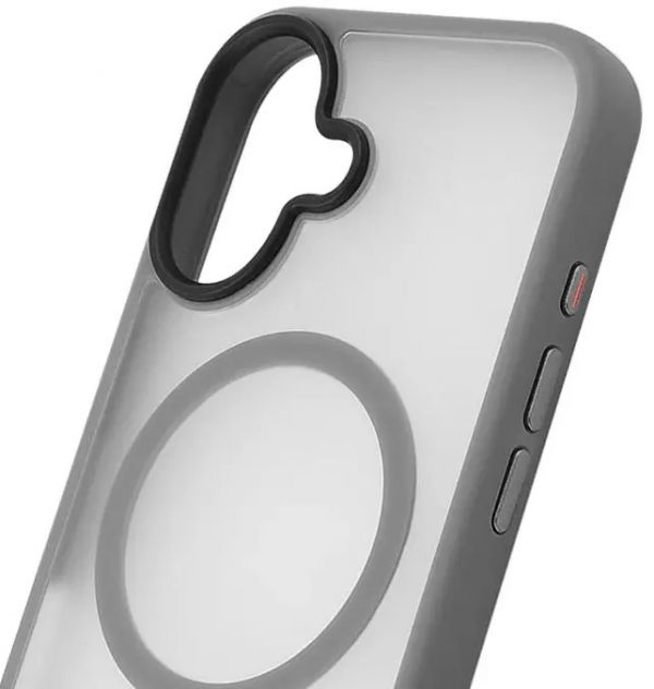 Чохол WAVE Matte Insane Case with Magnetic Ring iPhone 16 (gray)