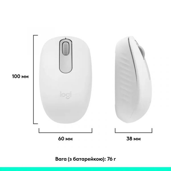 Миша Logitech M196 Bluetooth White (910-007460)