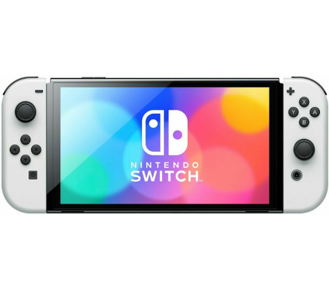 Портативна ігрова приставка Nintendo Switch OLED with White Joy-Con (045496453435)