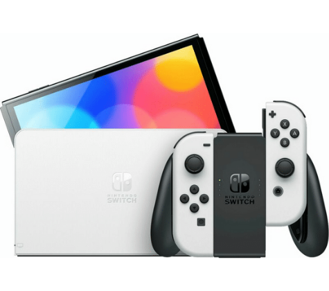 Портативна ігрова приставка Nintendo Switch OLED with White Joy-Con (045496453435)