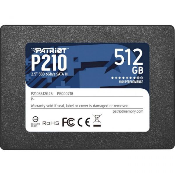 SSD накопичувач PATRIOT P210 512 GB (P210S512G25)