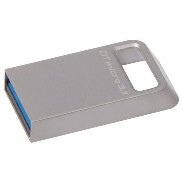 USB флеш накопичувач 64GB Kingston DataTraveler Micro 3.1 Metal Silver (DTMC3/64GB)