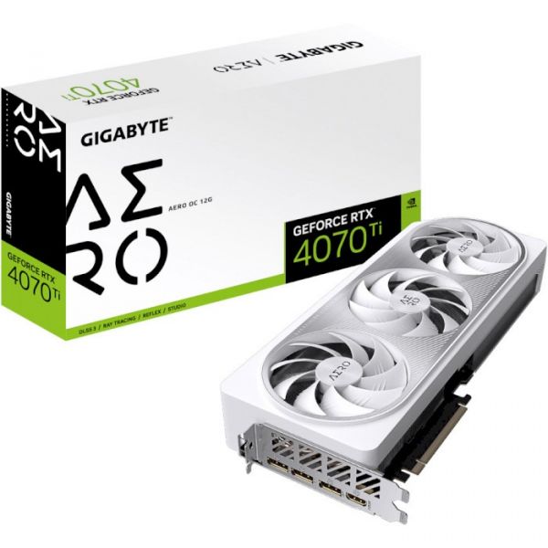 Відеокарта Gigabyte GeForce RTX 4070 Ti 12GB GDDR6X Aero OC (GV-N407TAERO OC-12GD)