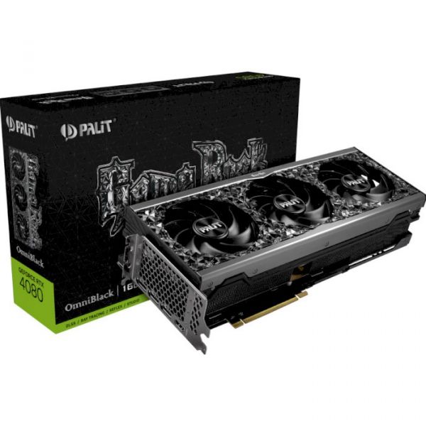 Відеокарта Palit GeForce RTX 4080 16GB GDDR6X GameRock OmniBlack (NED4080019T2-1030Q)