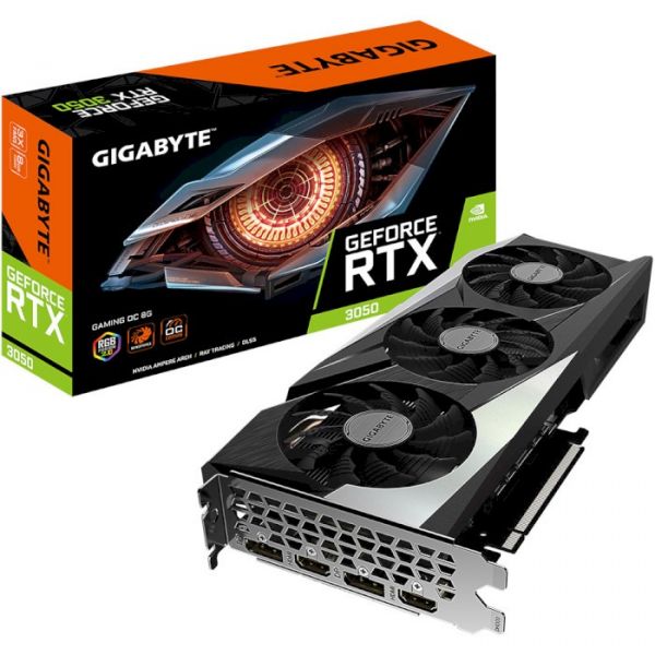 Відеокарта GIGABYTE GeForce RTX 3050 GAMING OC 8G (GV-N3050GAMING OC-8GD)