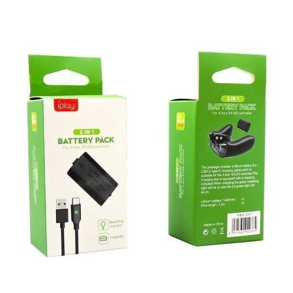 Батарея iPlay Rechargeable Pack 1400mAh 2 in 1 For Xbox Series S\X Controller