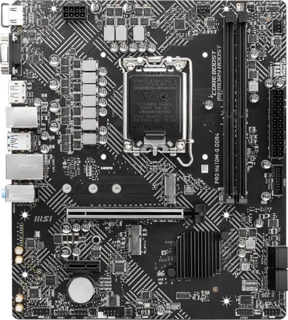 Материнская плата MSI PRO H610M-G DDR4 Socket 1700