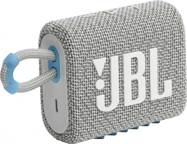 Портативна акустика JBL Go 3 Eco White (JBLGO3ECOWHT)