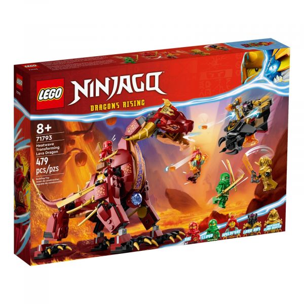 Блоковий конструктор LEGO Ninjago Вулканічний Дракон, що трансформує Хітвейва (71793)