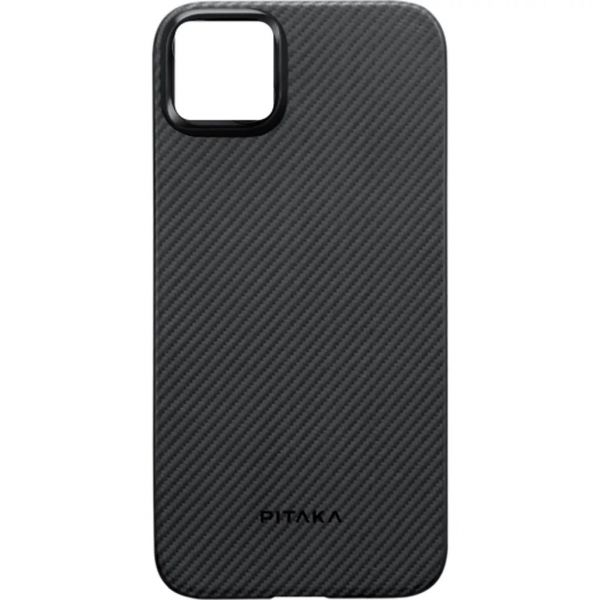 Чохол Pitaka MagEZ Case 4 Twill 1500D Black/Grey for iPhone 15 (KI1501)