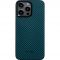 Чехол Pitaka MagEZ Case 4 Twill 1500D Black/Blue for iPhone 15 Pro Max (KI1508PM)