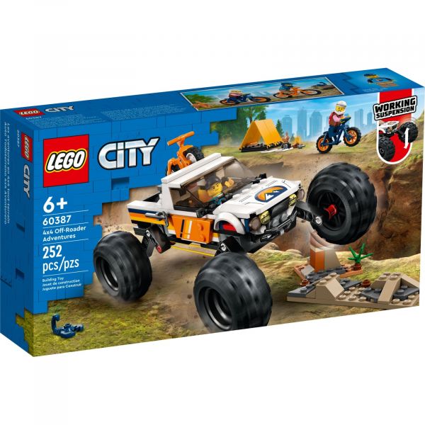 Блоковий конструктор LEGO City Пригоди на позашляховику 4x4 (60387)