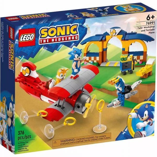 Блоковий конструктор LEGO Майстерня Тейлза та Літак Торнадо (76991)