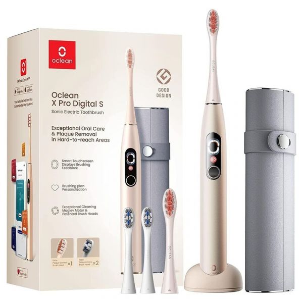 Електрична зубна щітка Oclean X Pro Digital Set Electric Toothbrush Champagne Gold (6970810552577)