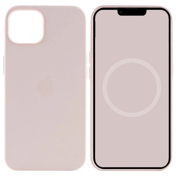 Чохол Apple Silicone Case with Animation & MagSafe iPhone 15 Pro (1:1 original), Light Pink