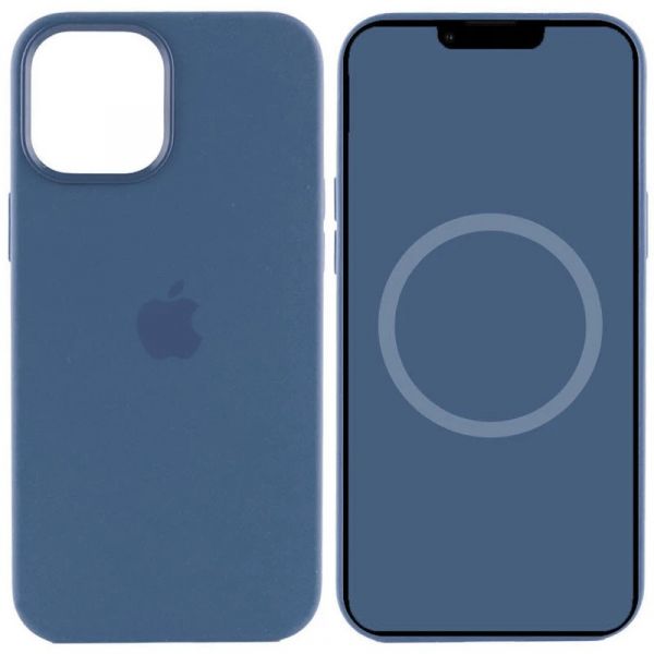 Чохол Apple Silicone Case with Animation & MagSafe iPhone 15 Pro (1:1 original), Winter Blue