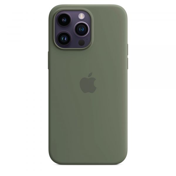 Чохол Apple Silicone Case with MagSafe iPhone 14 Pro Max (1:1 original) Olive