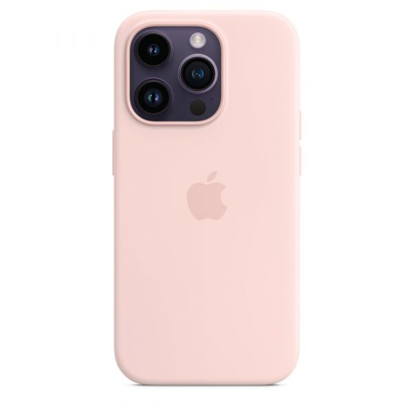 Чохол Apple Silicone Case with MagSafe iPhone 14 Pro (1:1 original) Chalk Pink