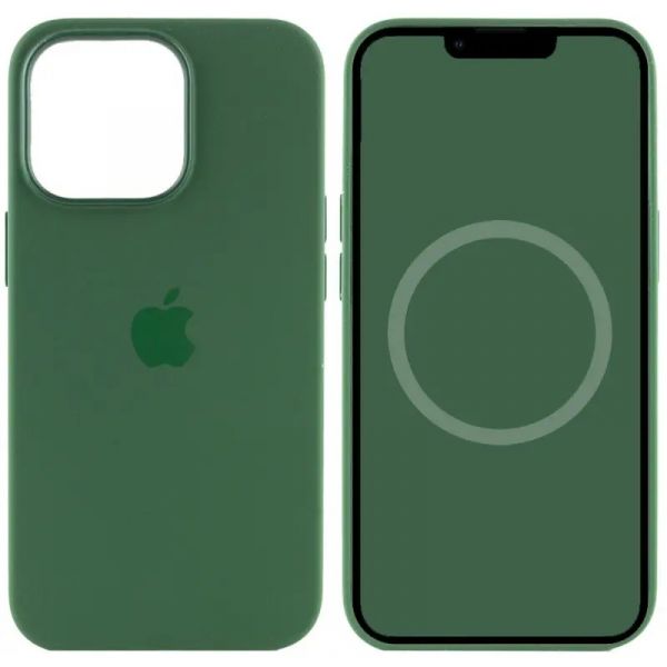 Чохол Silicon Case with Animation & MagSafe iPhone 13 Pro (1:1 original) Clover
