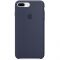 Чехол Apple Silicone Case Midnight Blue for iPhone 8 Plus