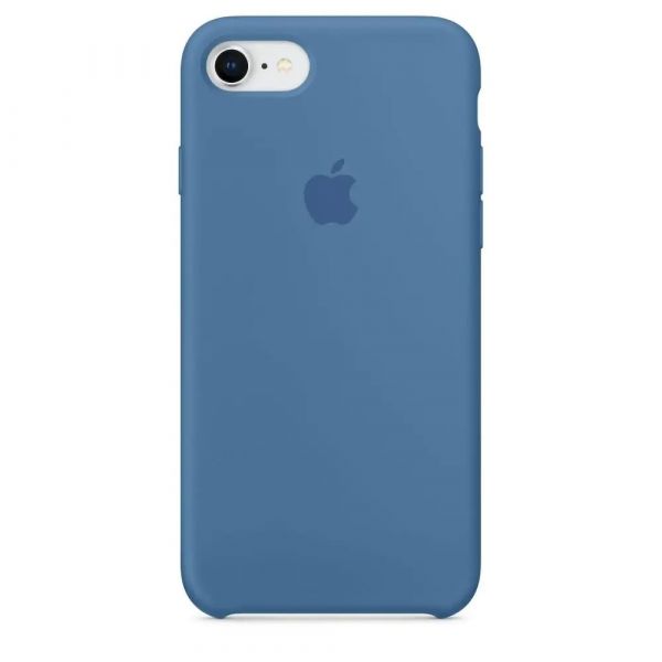 Чохол Apple Silicone Case Blue for IPhone 8