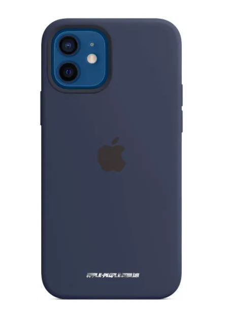 Чохол Apple Silicone Cace Deep Navy with MagSafe iPhone 12 Pro