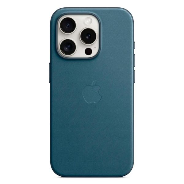 Чохол Apple FineWoven Case with Animation & MagSafe iPhone 15 Pro Max (1:1 original), Pacific Blue